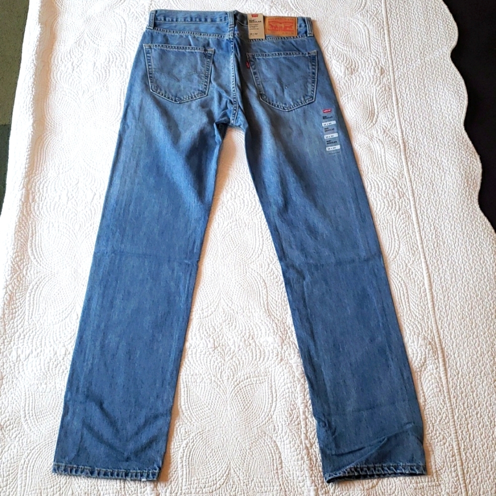 Mens Levi's 505 Straight leg Jeans 32x34 Kalsomine